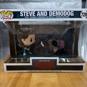 Funko Pop! Stranger Things Steve and Demodog Figures # 728